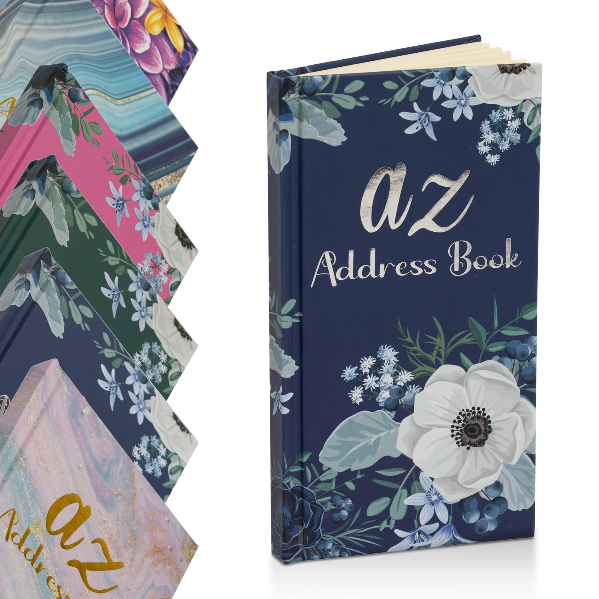 Telephone Address Book A-Z Index Hard Back Cover Slim