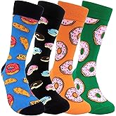 Sockaholic Crazy Food Socks Funny Sock for Men Women Fun Gift for Foodie Novelty Dress Cotton Socks