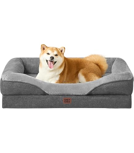 Sealy Dog Bed with Quad Layer Technology, Medium, Autumn Brown