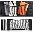 Mesh Cargo Net for Car Trunk Storage, Auto Cargo Storage Organizer Universal Elastic Netting Pocket , Wall Sticker Organizer Pouch Bag Storage for SUV, Auto Interior Accessories (23.6inch x 9.8 inch)