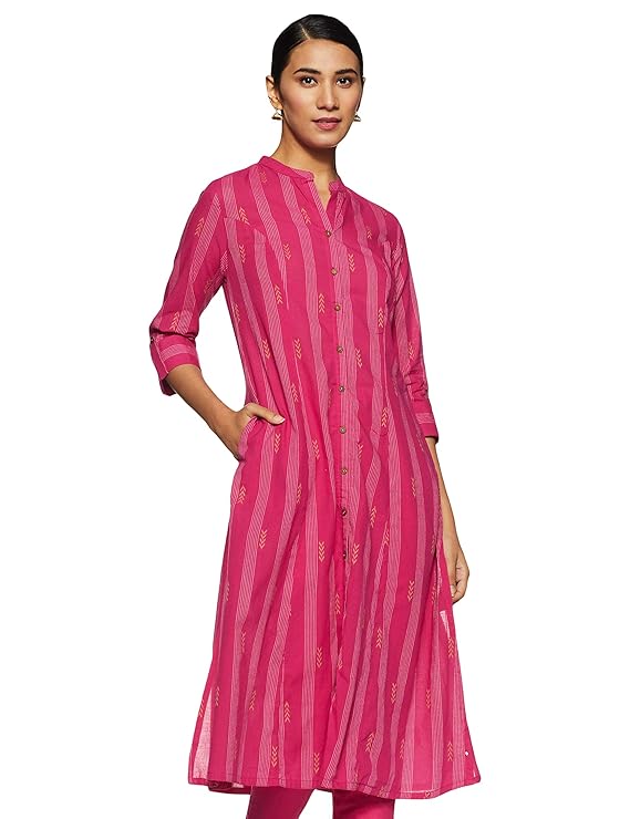 Buy Rangmanch By Pantaloons Women's cotton straight Kurta at Amazon.in
