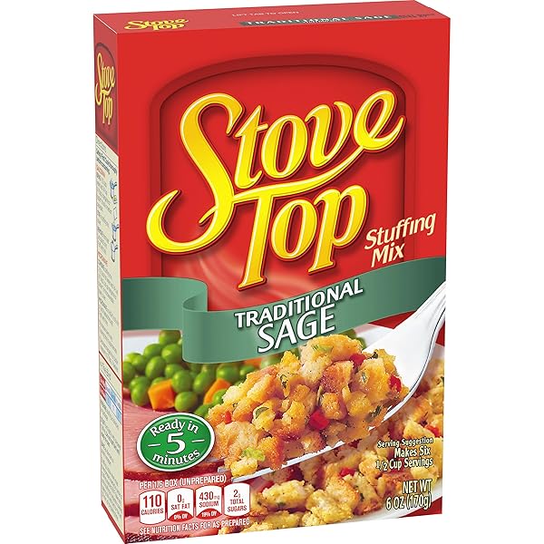 STOVE TOP TRADITIONAL SAGE STUFFING MIX (6 OZ BOX)