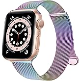 MARGE PLUS Compatible with Apple Watch Band 38mm 40mm 41mm 42mm 44mm 45mm 46mm 49mm Women Men, Stainless Steel Mesh Loop Magnetic Clasp Replacement for iWatch Series 11 10 9 8 7 6 5 4 SE3 SE2 Ultra 3