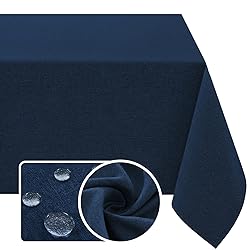 H.VERSAILTEX Linen Textured Tablecloth Rectangle 60