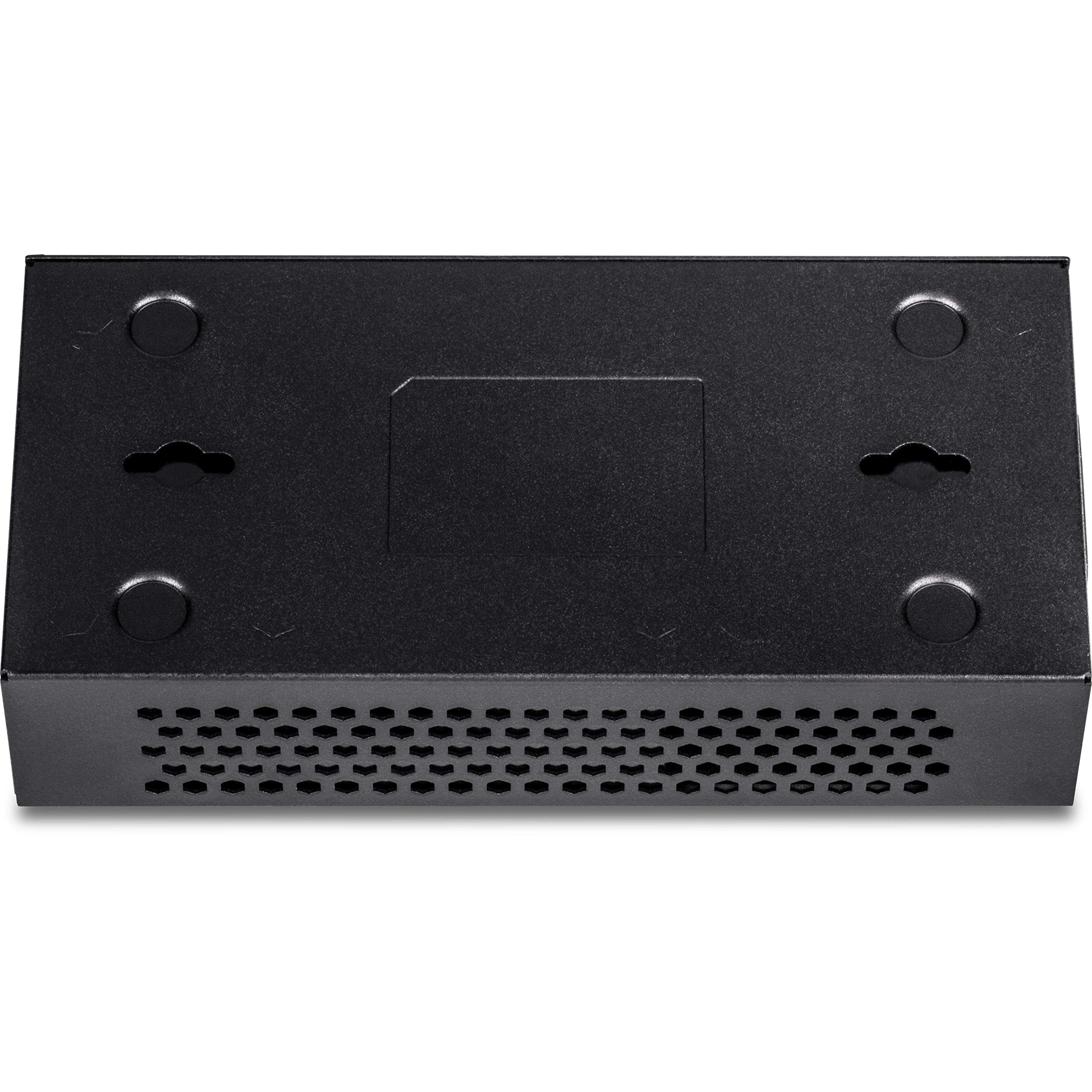 TRENDnet 2.5G PoE+ Injector, TPE-215GI, PoE (15.4W) or PoE+ (30W), Converts a Non-PoE Port to a PoE+ 2.5G Port, 2.5GBASE-T Compliant, Integrated Power Supply, Network a PoE Device Upto 100m, Black