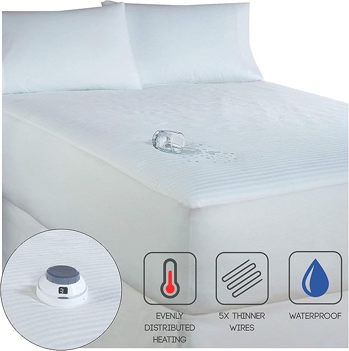 Serta 233Thread Count Waterproof LowVoltage Electric Heated Twin