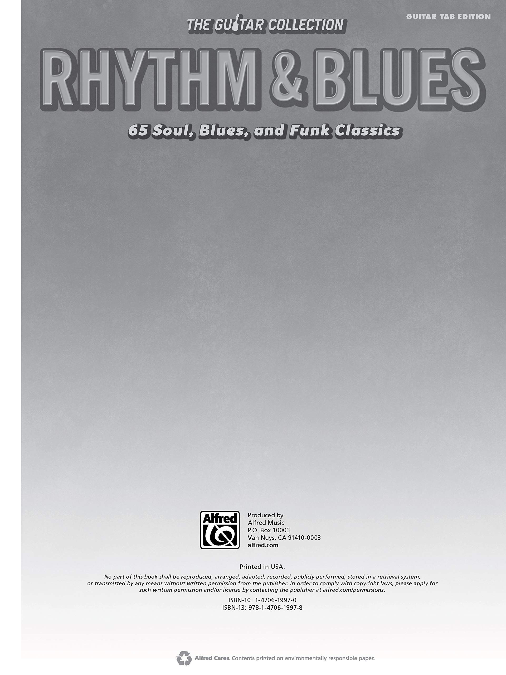 Guitar Coll Rhythm Blues 65 Soul Blues And Funk Classics The Guitar Collection Amazon De Alfred Music Fremdsprachige Bucher