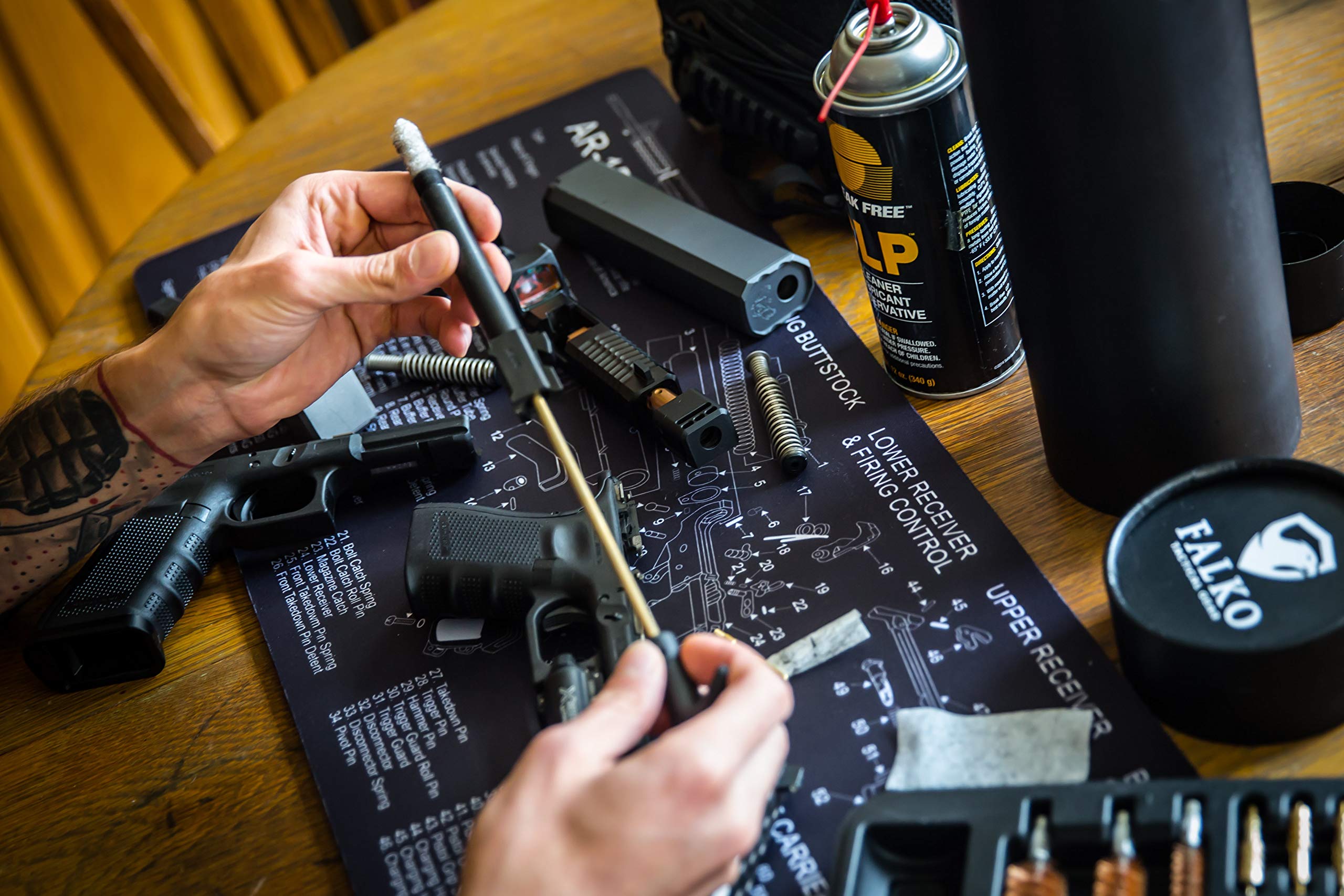 Gun Cleaning Mat (36 by 12 Inches) Double Thickness Workbench Mat