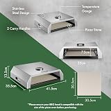 VonHaus BBQ Pizza Oven Outdoor with Stone Included 12 inch view 7