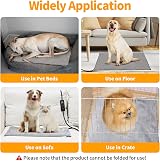 Toozey Dog Heat Pad 120x70cm, 5 Timer 6 Temp, Waterproof Velvet Cover XXL view 8