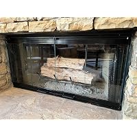Amazon.com: Fireplace Glass Doors for Heatilator Fireplace Model# A36C,  A36R, EM415 (Black Finish) : Home u0026 Kitchen