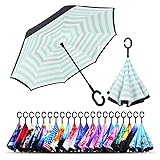 Monstleo Inverted Umbrella,Double Layer Reverse