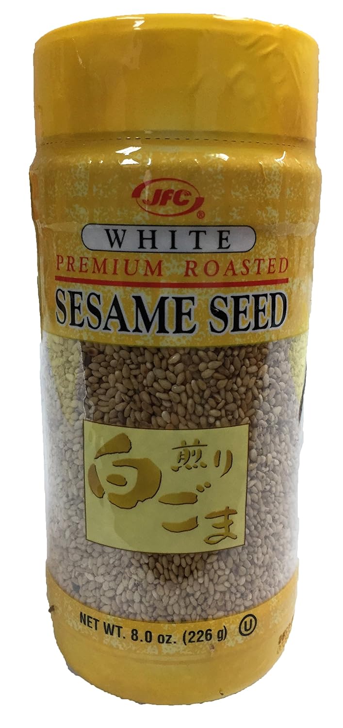 Premium Roasted Sesame Seed 8oz Kosher (White, 1 Piece