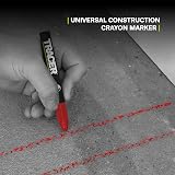 Tracer Construction Lumber Crayon Markers 12 Red Multi Surface Marking Waxy Tip view 4