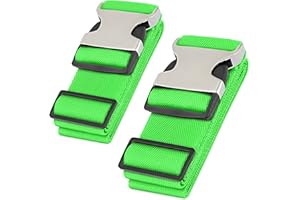HERO TRAVEL SUPPLY Hero Luggage Straps for Suitcases and Carry-On (2-Pack) Heavy-Duty Secure Belts with 700+ lbs. Max Force Tension