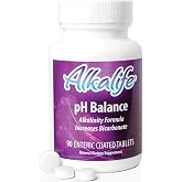 Alkalife pH Balance Tablets, 1-Pack, Enteric-Coated, Immune Support | Potassium and Sodium Bicarbonate, Alkaline Mineral Support, 90 Tablets, 1 Month Supply, Detox, Peak Performance, Great Value