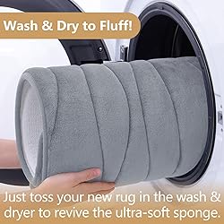 Buganda Memory Foam Bathroom Rug Mat 59x17, Extra