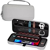 ProCase Carrying Case for Nintendo Switch 2 (2025) with 24 Game Card Slots, Hard Portable Travel Case Storage Bag Protective Pouch for 2025 Nintendo Switch 2 Console & Accessories -Grey
