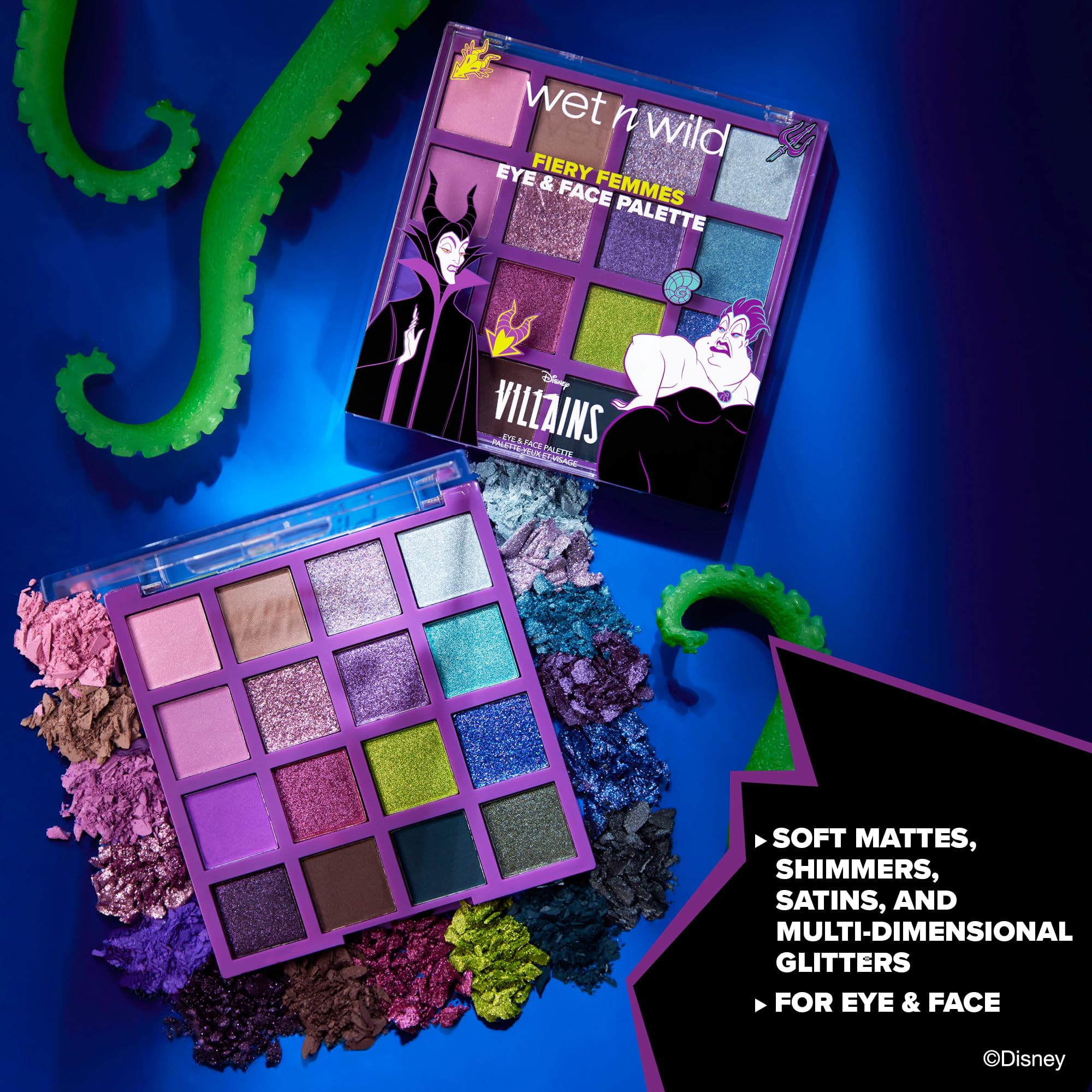 wet n wild Disney Villains Fiery Femmes Eye & Face Palette – Beautiful Destroyer