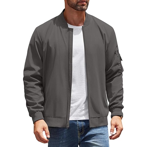 Amazon.com: TZTTZT Jackets for Men - Light-Aqua Casual Lightweight