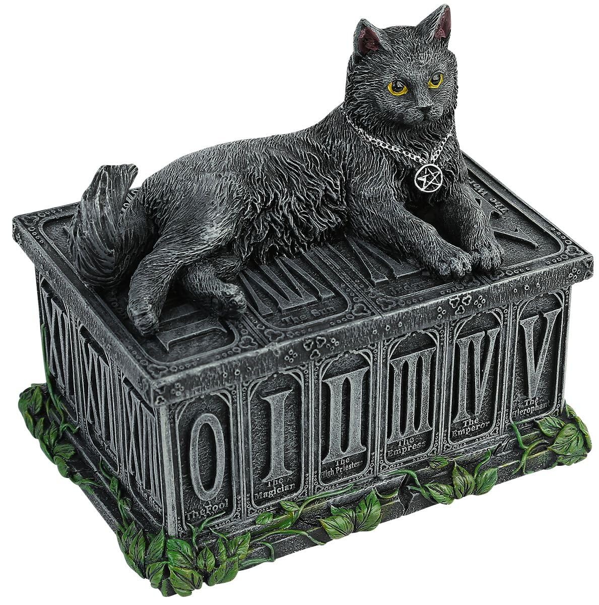 Nemesis Now B2808G6 Fortune's Watcher Tarot Box 17cm Black, Resin