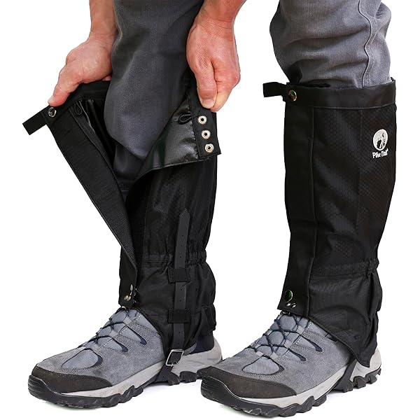 NICENEEDED Nylon Adjustable Leg Gaiters, Waterproof Hiking Protectors Bite Protection Leg Guard, Breathable Leg Gaiter For Women Men Walking Mountain Climbing Skiing Running Motorcycle Outdoor