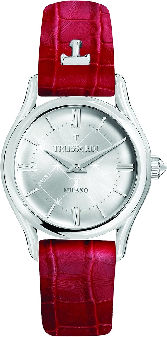 Amazon Trussardi T Light 32mm レッド 本革 クオーツ石英 レディース 腕時計 R 腕時計 腕時計 通販