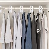 mwellewm 30 PCS Wardrobe Dividers White PVC Clothes Shelf Hanger Rack Tags view 6