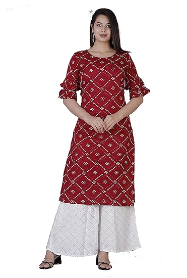 Women Printed Kurta with Palazzo