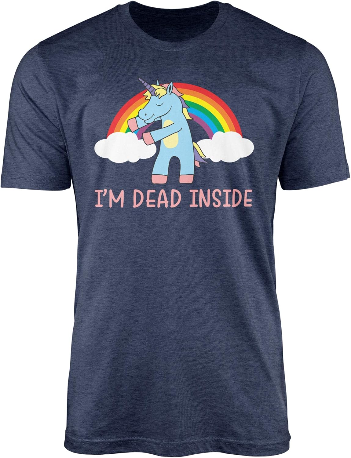 I'm Dead Inside T-Shirt Rainbow - Funny Gifts Tees for Unicorn Lovers