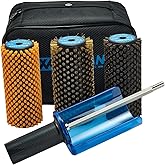 XCMAN 150mm Ski Roto Brush Kit Roto Brush Handle Axle with All 3 Brushes:Nylon, Horsehair,Brass