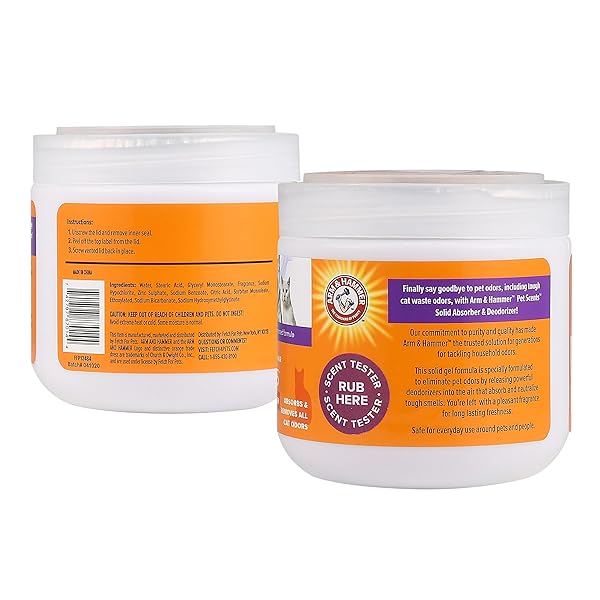 ARM & HAMMER FOR PETS SCENTS SOLID GEL DEODORIZER IN LAVENDER FIELDS SCENT | ROOM DEODORIZER FOR HOMES WITH PETS, ODOR REMOVING GEL FOR PET SMELLS, 15 OUNCES