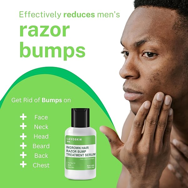 LAVO TEA TREE GEL W/SALICYLIC ACID – BEST INGROWN HAIR TREATMENT – RAZOR BUMP AND BURN REMOVER – BIKINI LINES & ACNE – USE AFTER SHAVING, HAIR REMOVAL, WAXING, LASER, ELECTROLYSIS – FOR MEN AND WOMEN