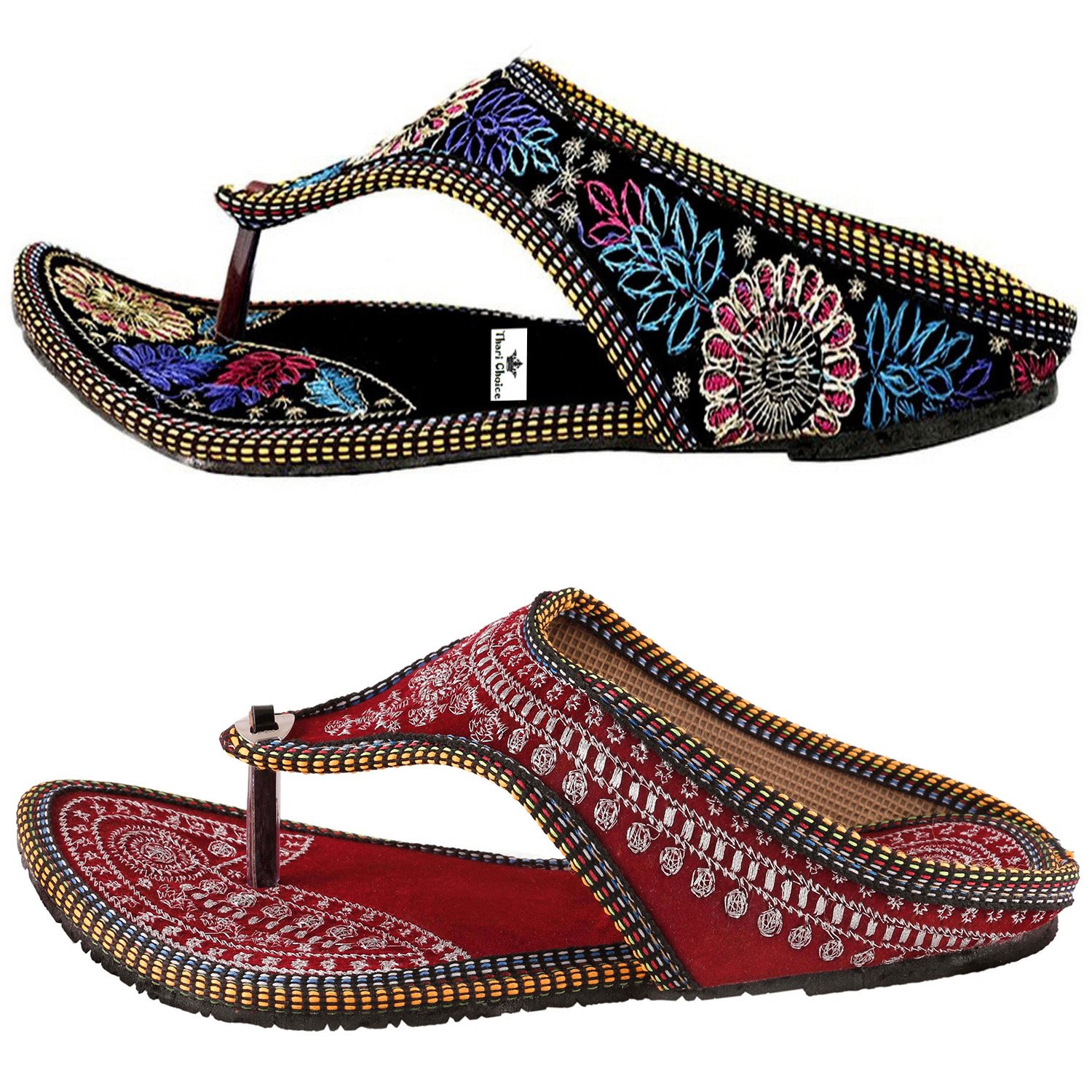 thari choice woman ethic flat stylish slipper combo pack