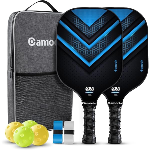 Raquette De Pickleball OZO Spark Energia Ritmo - Approuvée USAPA - Face Carbone - Pour Débutants - 2