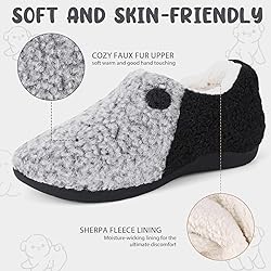 ERGOfoot Orthopedic Slippers with Arch Support for