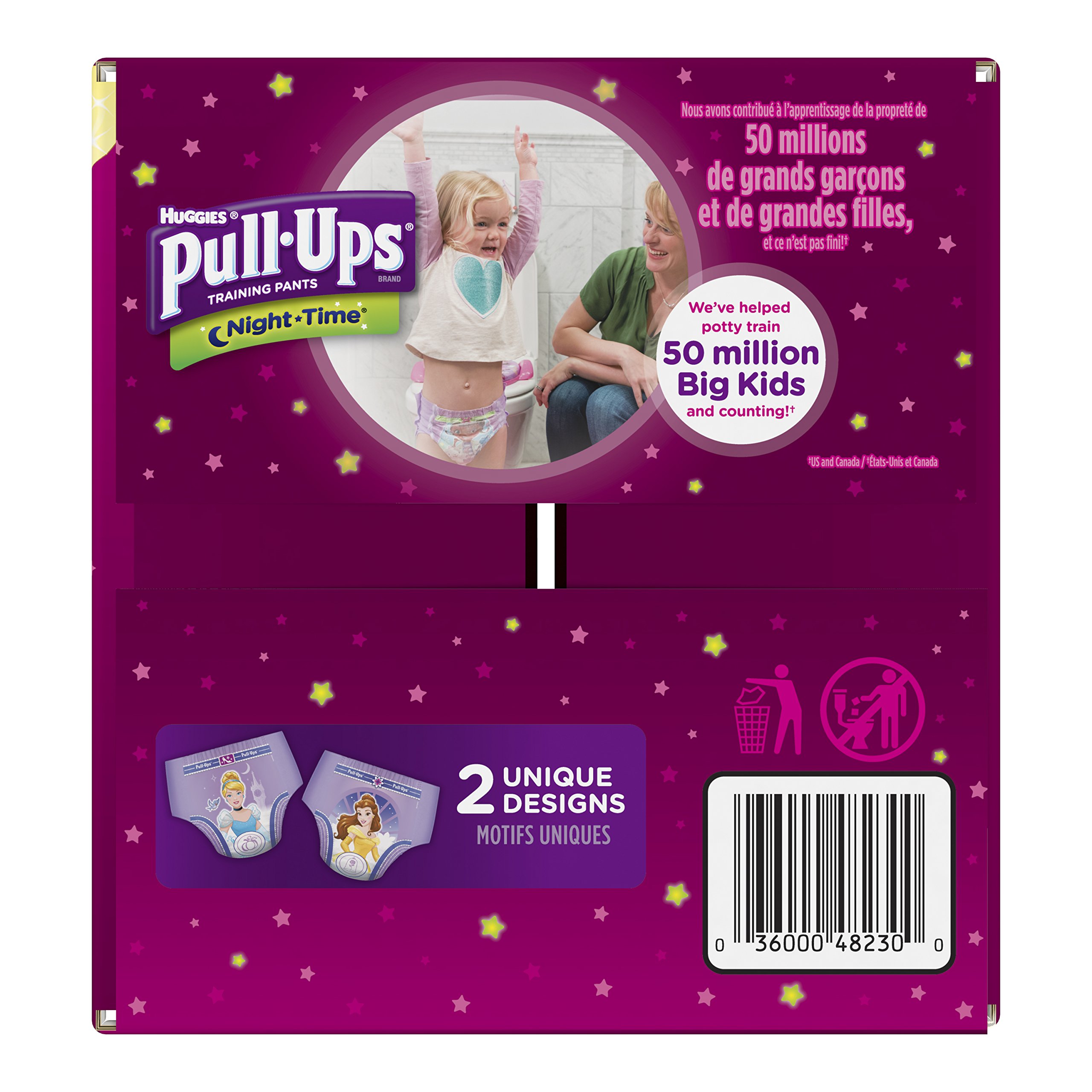 PullUps NightTime Potty Training Pants For Girls, 3T4T (3240 Lb