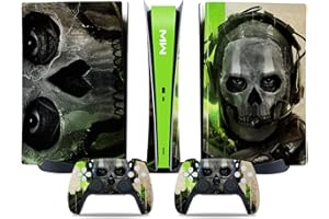 MaD Vision® Extra-Durable Vinyl Skin Set for PS5 Digital + 5 Pairs of Aiming Rings | Scratch-Resistant Sticker Kit for PlaySt