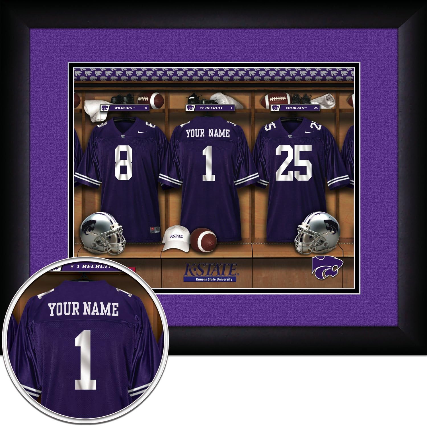kansas state football jersey custom