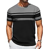 COOFANDY Men's Casual T-Shirts Short Sleeve Crewneck Pullover Classic Knit Tee Shirts
