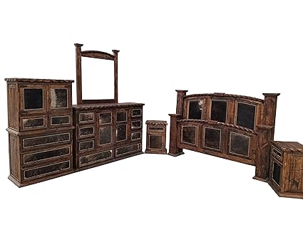 Amazon Com King Size Hi End Cowhide Inlay Rustic Western