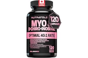 Nutratology® Myo-Inositol & D-Chiro Inositol Capsules - PCOS Supplement for Women - Optimal 40:1 Ratio - For Hormonal Balance