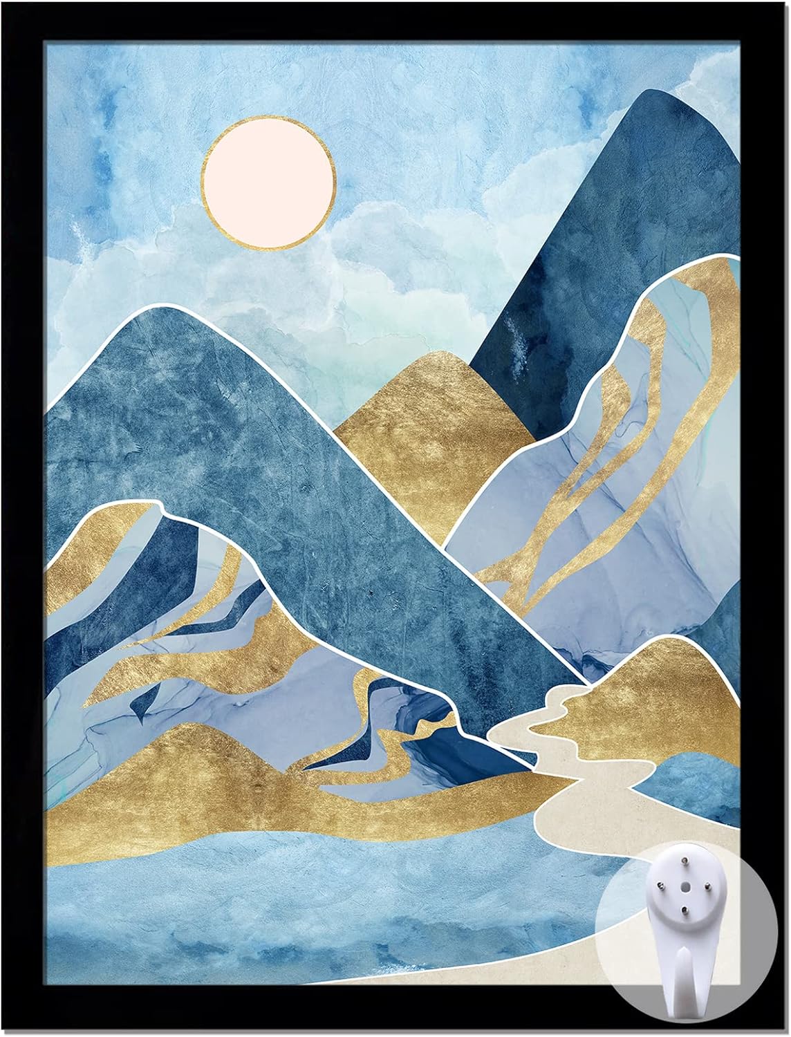 Photo Albums, Frames & Accessories - keibiubu Black Picture Frame, 9x12 Picture Frame for Photo Poster Canvas Certificate Document Display Horizontally or Vertically High Transparent Wall Gallery(Size 9 x 12 inches)