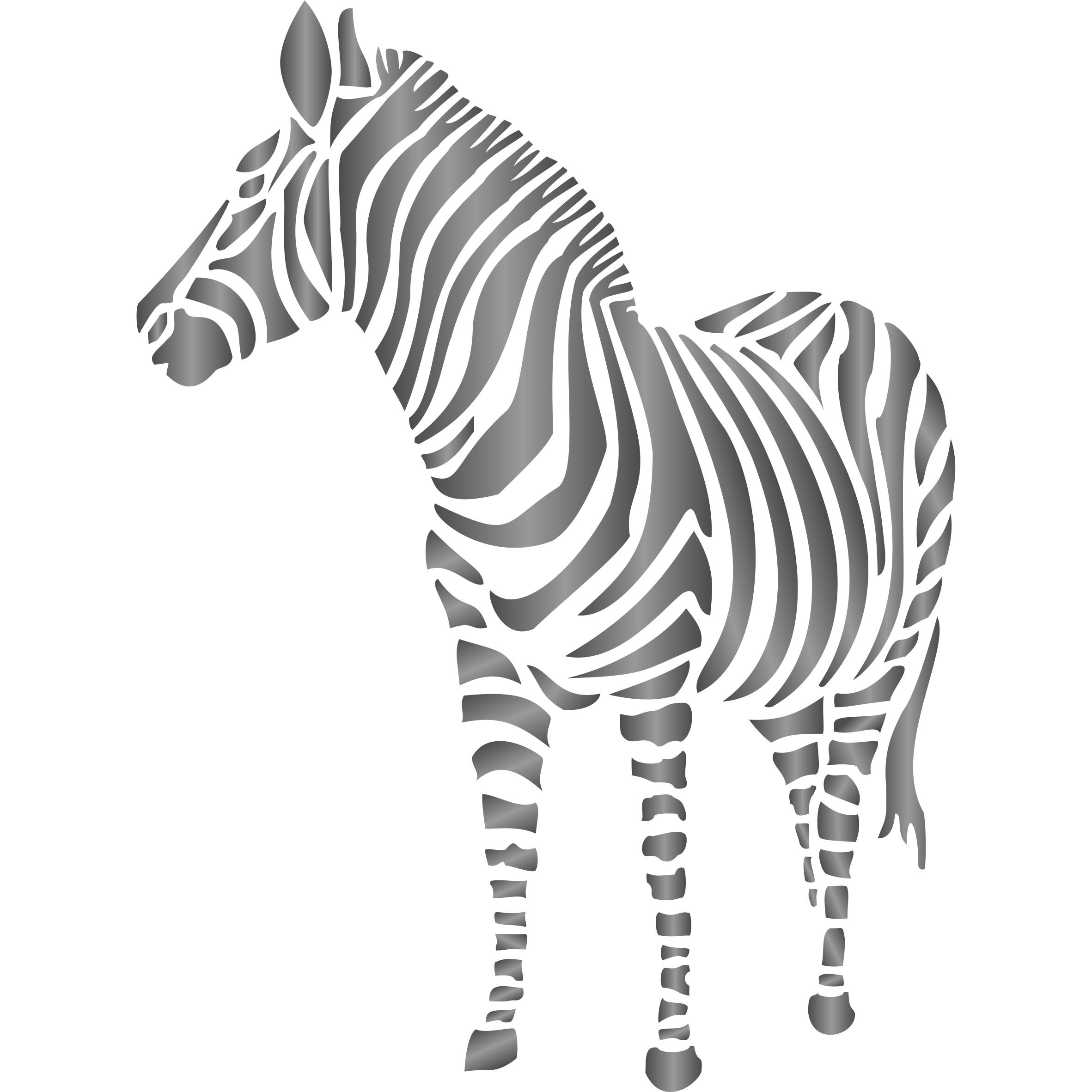 Zebra Stencil -11.5 x 15cm (S) - Reusable African Animal Wildlife Stencils for Painting