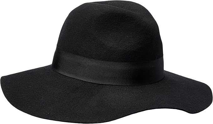 black felt sun hat