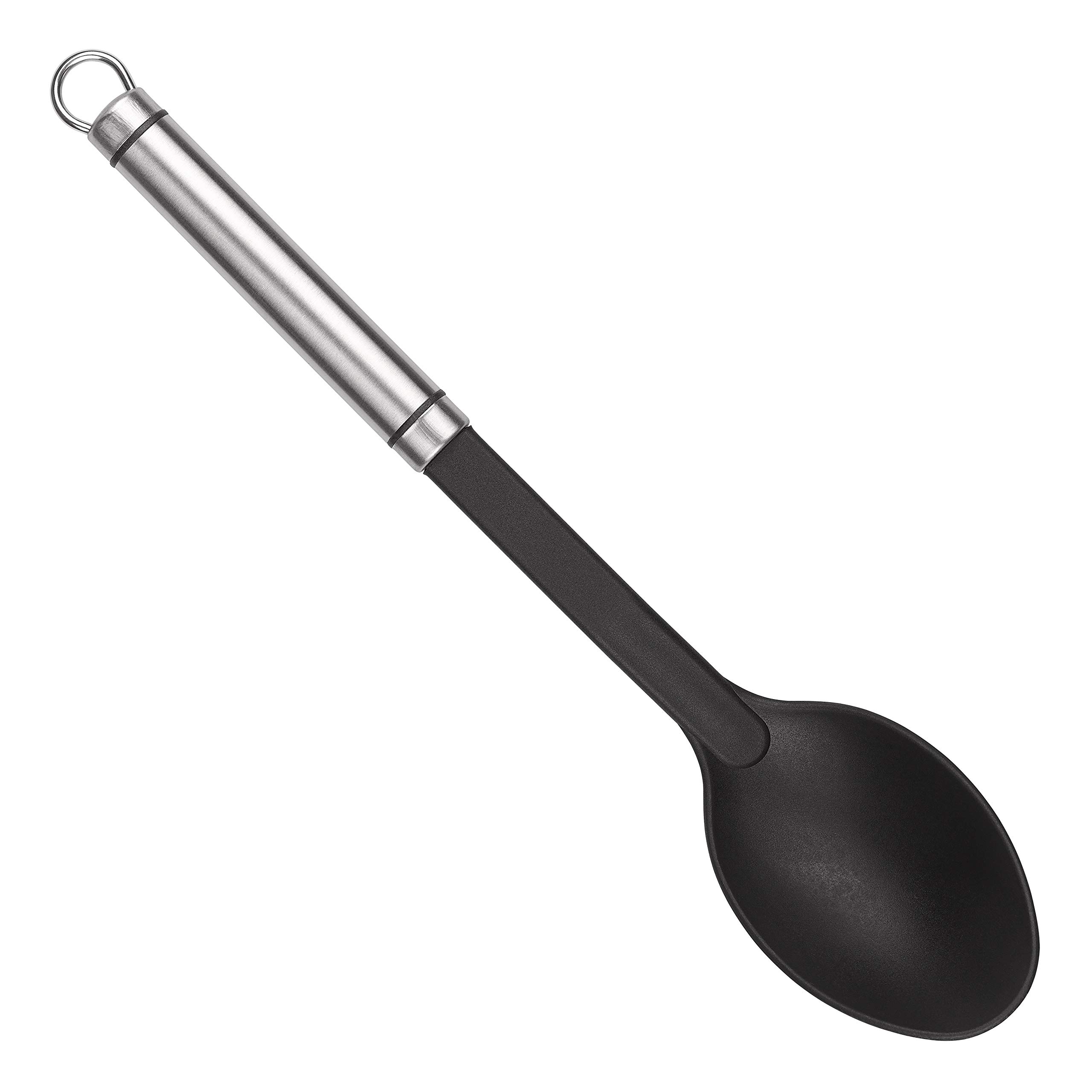 Tala Nylon Serving Spoon with Stainless Steel Handle, Ideal for use with Non-Stick Kitchenware as it Will not Scratch The Coating, Perfect for Serving, Dishwasher Safe