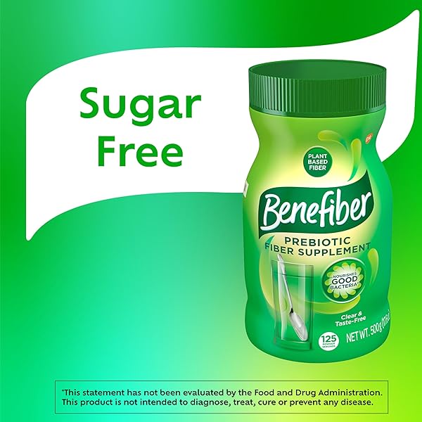 BENEFIBER DAILY PREBIOTIC FIBER SUPPLEMENT POWDER FOR DIGESTIVE HEALTH, UNFLAVORED – 125 SERVINGS (17.6 OUNCES)