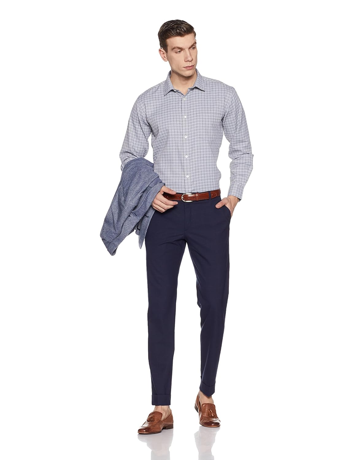 symbol amazon brand men's regular fit formal shirt