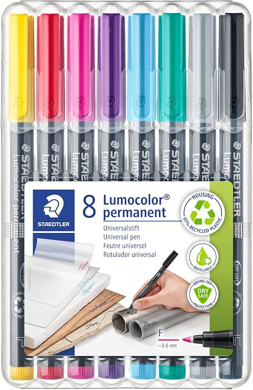 Lumocolor 318 Penne permanenti – 8 colori, 0,6 mm