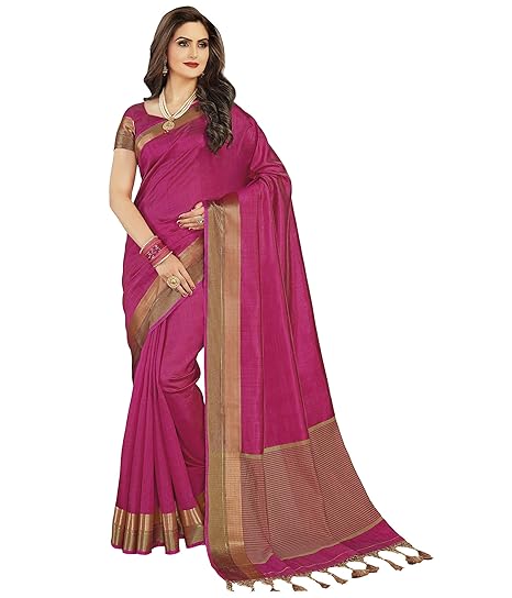 Women's Chiffon Saree With Unstitched Blouse Piece